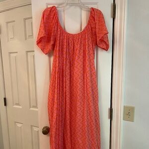 Pink and orange Zara dress size XS.